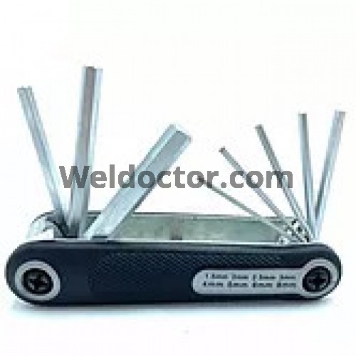 Folding Allen Key Set (Hex) 8Pcs/Set